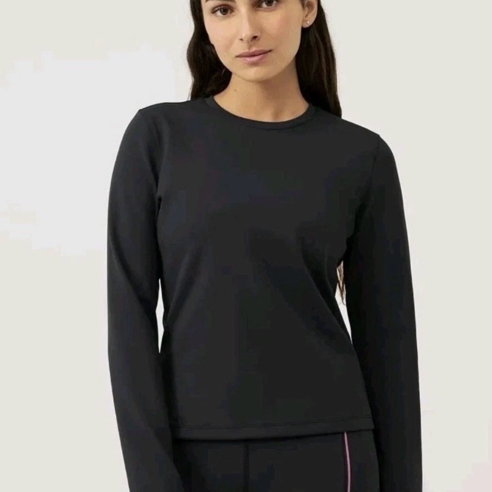 Outdoor Voices FrostKnit Longsleeve Top - Women’s XS - Black NWOT